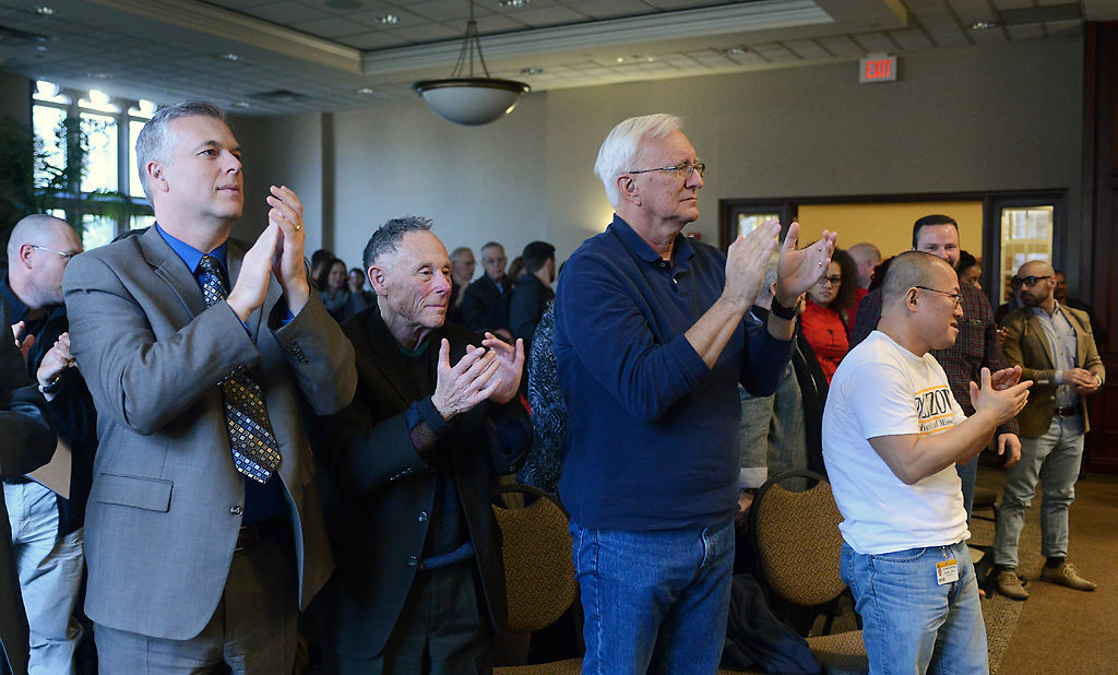 January 27, 2016 : Darwin Hindman attends the State of the University address
